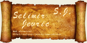 Selimir Jevrić vizit kartica